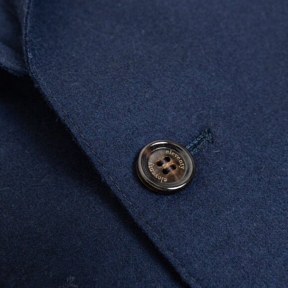 ELEVENTY Sports Jacket Navy Wool Coat Elbow Patch Two Button Blazer US 40 EU 50 - Picture 6 of 15